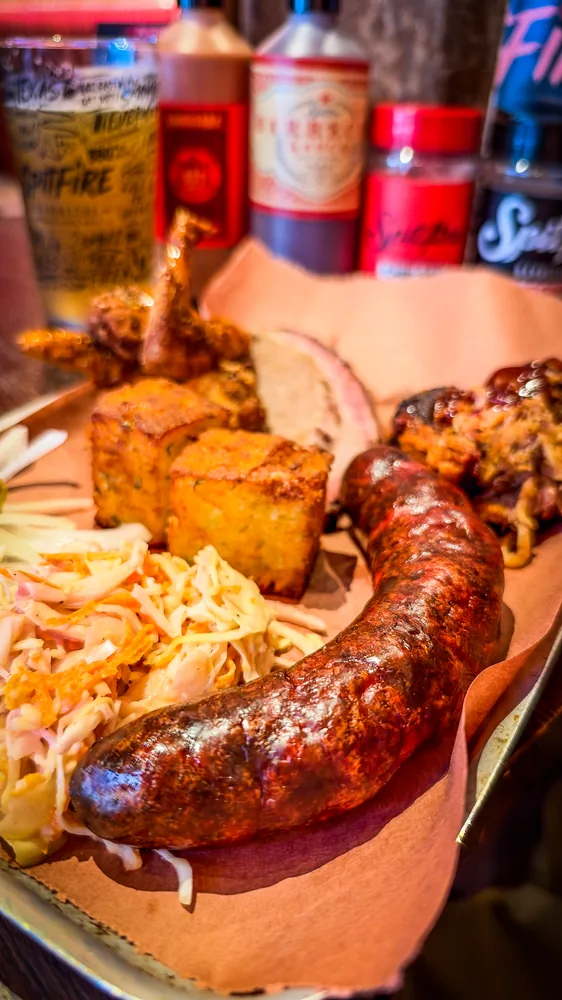 barbecue food photographed at spitfire in cardiff